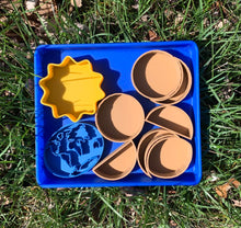 Load image into Gallery viewer, Earth Moon and Sun sensory trays