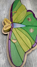 Load image into Gallery viewer, Luna moth wooden puzzle