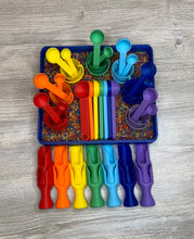 Load image into Gallery viewer, Rainbow Sensory Scoop set