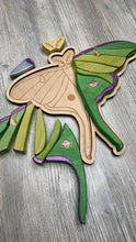 Load image into Gallery viewer, Luna moth wooden puzzle