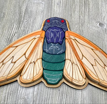 Load image into Gallery viewer, Wooden Cicada Puzzle